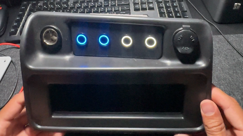 03-07 GMT800 Upper Console 4-Switch Panel – 16mm Buttons